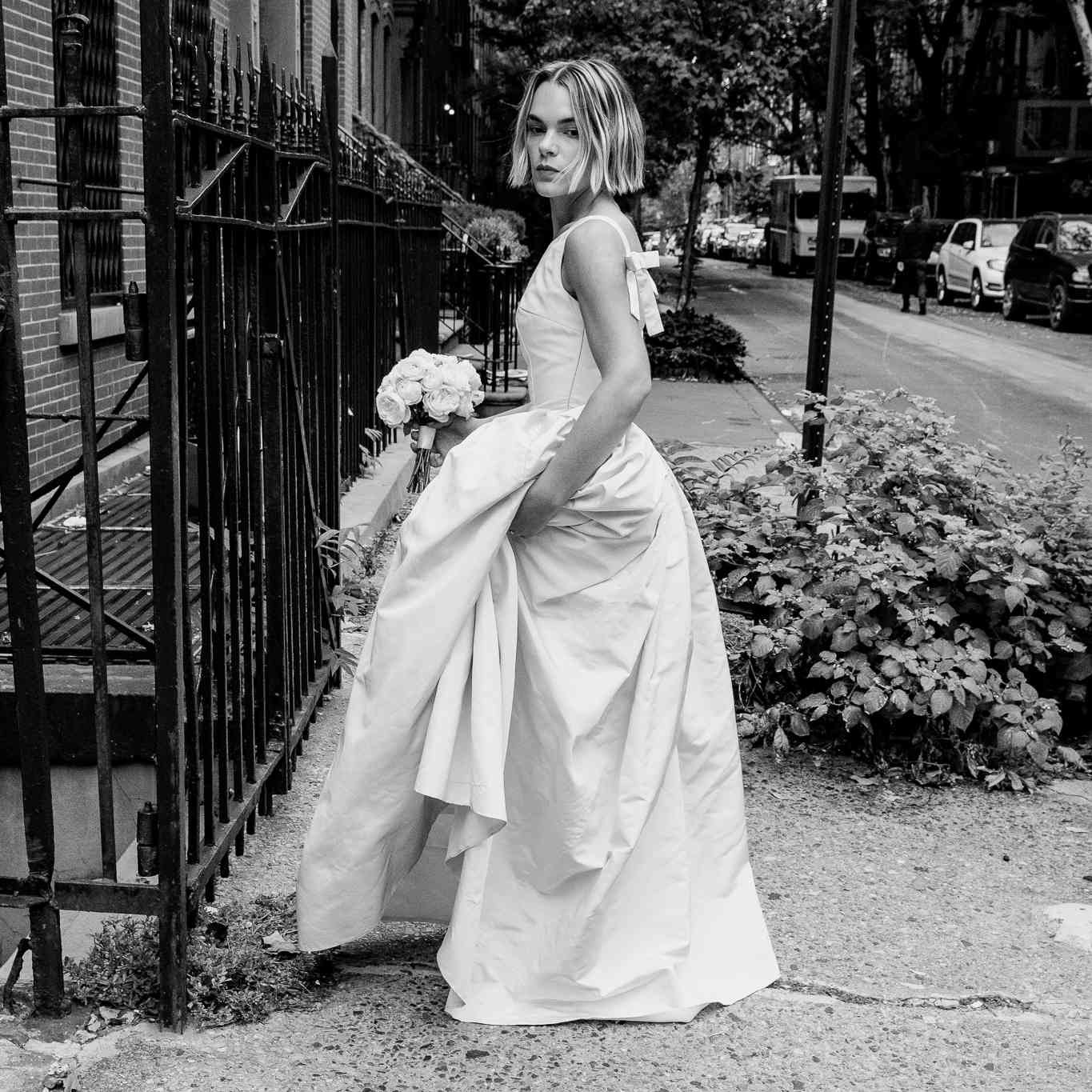 bridesmaid dresses 1980s 1980s Edwardian-Style Lace Puff Sleeve Wedding Dress – Featherstone Vintage