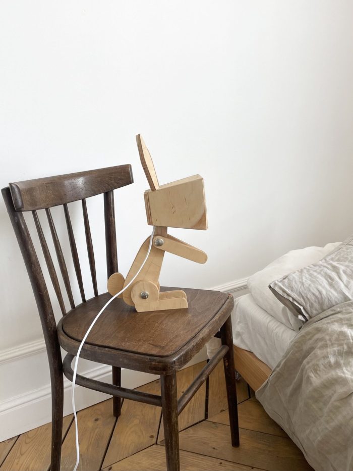 Trelampe – kanindesign for barn
